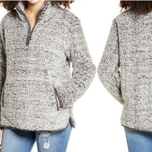 Thread & Supply Wubby Teddy Fleece Pullover EUC Lg